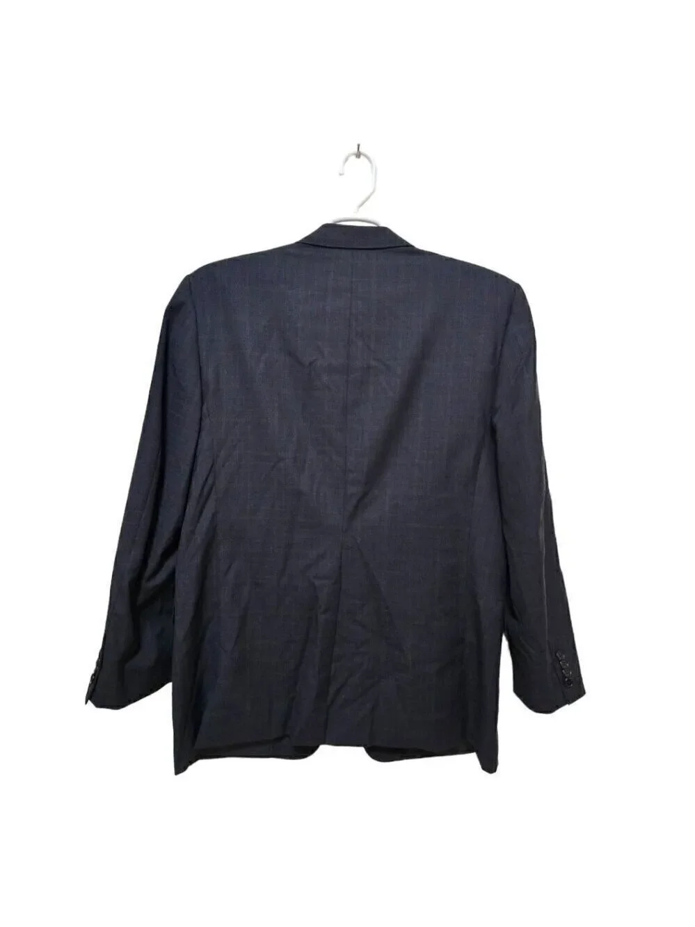 Hickey Freeman Vintage Madison Window Pane Gray Single Breasted Blazer Sz 42R
